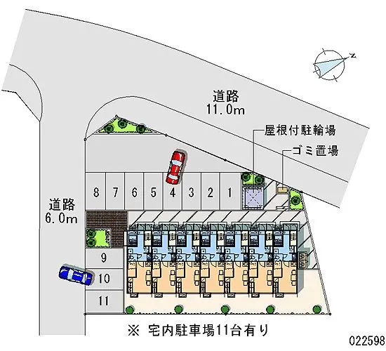 ★手数料０円★山形市上桜田５丁目　月極駐車場（LP）